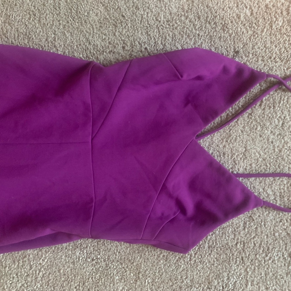 Purple office dress